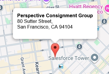 Map showing Perspective Consignment Group at 80 Sutter Street, San Francisco, CA